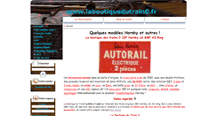 Desktop Screenshot of laboutiquedutrain0.fr